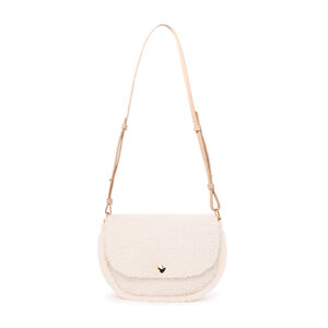 Schoudertas van sherpa met wol-effect voor meisjes 