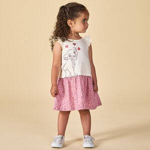 Jurk 2-in-1 effect glitter print Nala Disney voor baby meisjes 