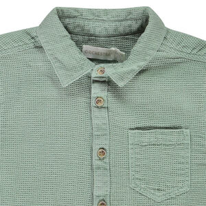 Chemise manches longues nid d'abeille garçon 