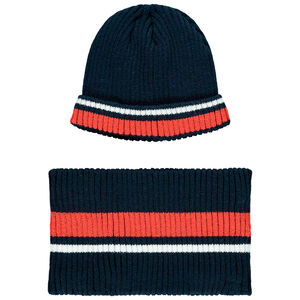Set van muts en nekwarmer met sherpavoering voor jongens 
