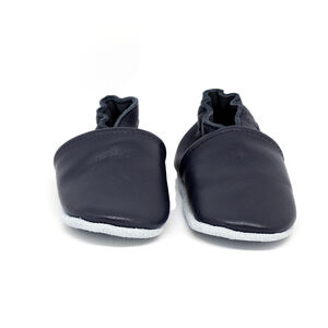Chaussons souples 18-24M en cuir Babysoft Marine 