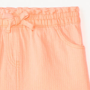 Korte ongebleekte katoenen broek voor babymeisjes 