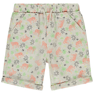 Bermuda molleton imprimé tigres pour bébé garçon 