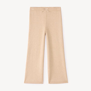 Legging voor meisjes met flare-snits in ribbreisel 