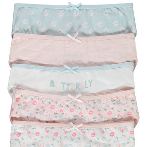 Lot de 5 culottes en jersey imprimé fantaisie fille 