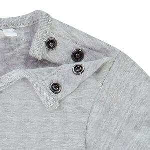 T-shirt manches longues en jersey print embossed ballon de foot pour bébé garçon 