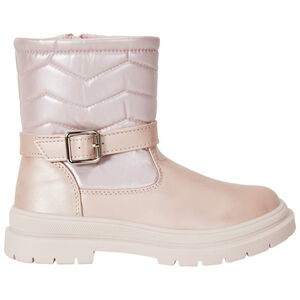 Bottines roses effet irisé à bride pour fille 