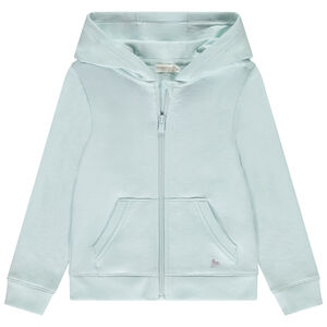 Vest van fleece met zakken en kap voor meisjes 