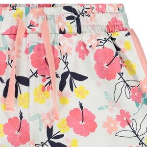 Short in jersey met fantasieprint voor meisjes 
