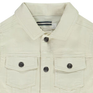 Veste en jean unie style worker pour garçon 