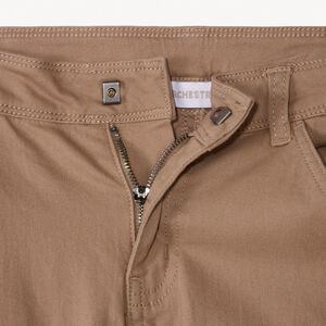 Cargobroek effen met plooizakken voor jongens 