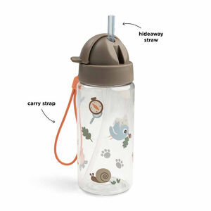 Gourde avec paille 350ml Trails Sable 