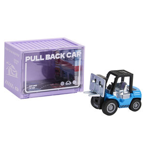 Véhicule miniature à friction Chariot élévateur bleu 