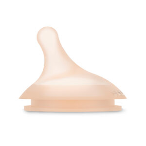 Lot de 2 tétines en silicone anti-colique pour biberon ZERØ.ZERØTM - Débit rapide  