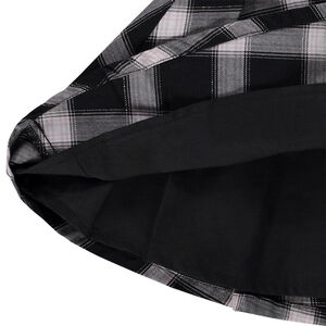 Geruite rok met zilveren lurex voor meisjes 