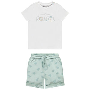 Set van 2 delen met bermuda voor baby jongen 