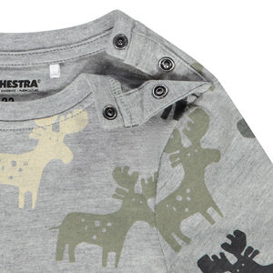 T-shirt manches longues imprimé élans pour bébé garçon 