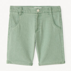 Bermuda en toile texturée effet rayé pour garçon 