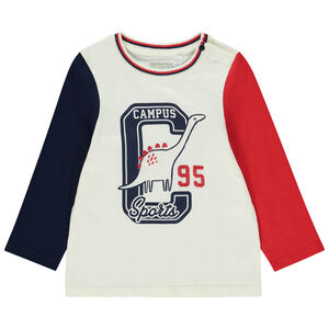 T-shirt manches longues fantaisie effet colorblock pour bébé garçon  