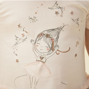 Robe effet 2 en 1 à tulle imprimé papillons pour bébé fille 