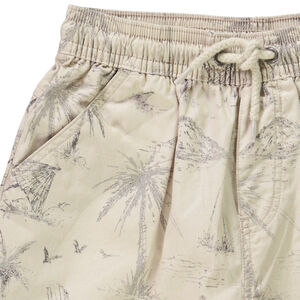 Bermuda van katoen met strandprint jongens 