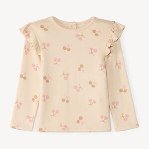 Langarm T-shirt voor meisjes met een fantasieprint 
