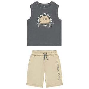 Ensemble 2 pièces SmileyWorld avec débardeur pour garçon 