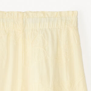 Pantalon évasé en voile brodé à fleurs fille 