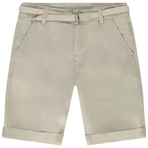 Bermuda met tailleband in twill voor jongen 