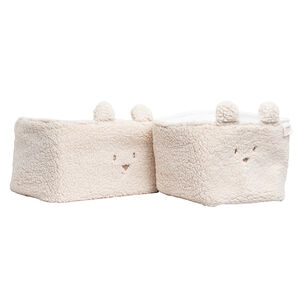 Opbergmanden 2PCS Bear Cream 
