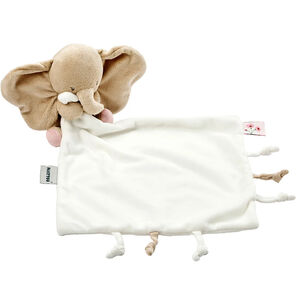 Knuffeldoekje olifant - Fanfan- Crème - 27x27 cm 