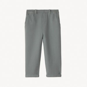 Effen canvas broek voor babyjongen 