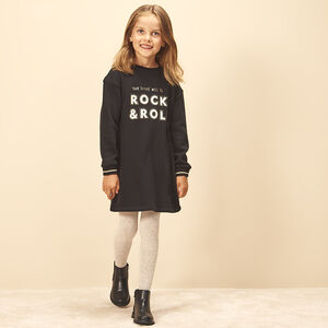 Fleece jurk met lange mouwen voor meisjes 