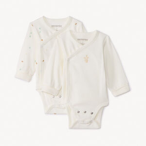 Lot de 2 bodies évolutifs manches longues pour bébé 