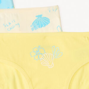 Lot de 7 culottes motifs plage fille 
