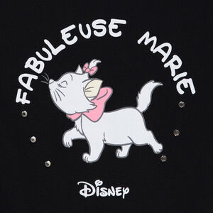 T-shirt manches longues en jersey avec print Marie Disney pour fille 