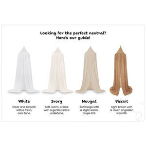 Ciel de lit et moustiquaire vintage 245 cm Nougat 