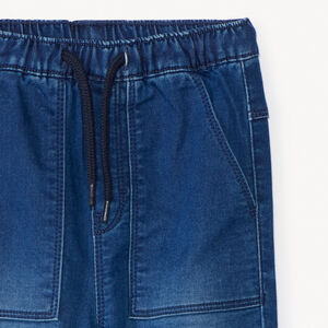 Jeansstijl jogger met zakken voor babyjongen 