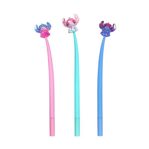 Stylo gel bleu en silicone flexible Stitch Disney (modèle aléatoire) 