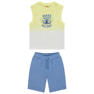 Ensemble 2-delig tie & dye effect Stitch Disney voor jongens 