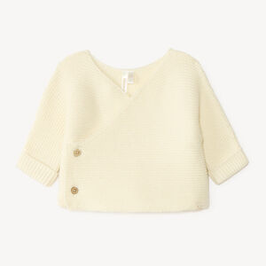 Brassière bébé en tricot uni 
