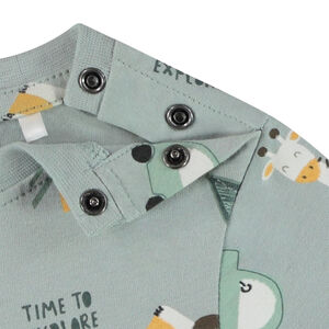 Lange mouwen T-shirt met dierenprint voor baby jongens 
