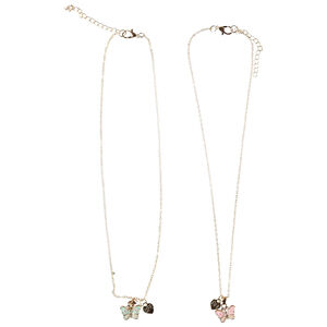 Set van 2 hangers met vlinders voor meisjes 