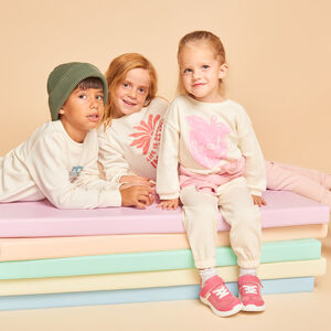 Sweat molleton print fraise pour bébé fille 