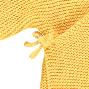 Katoenen eenkleurig gebreid vest voor baby jongen 