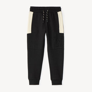 Pantalon jogging garçon en molleton colorblock 