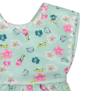Robe en voile de coton imprimé fleuri pour bébé fille 