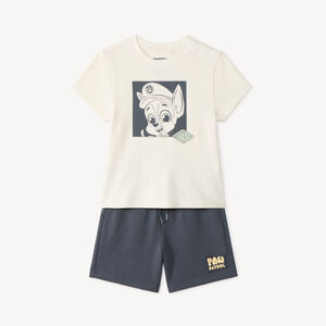 Set van 2 delen t-shirt + short van Paw Patrol voor babyjongen 