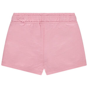 Effen short in fleece met sugar print Hawaiiaanse bloem voor baby meisje 