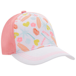 Tweekleurige pet met fantasieprint Summer voor meisjes 